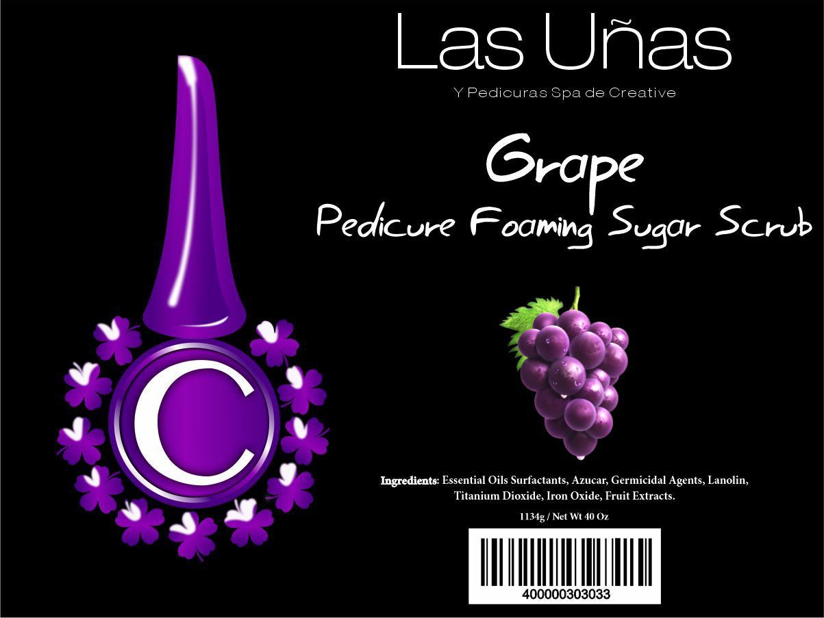 Las Uñas Foaming Sugar Scrub 40 .oz