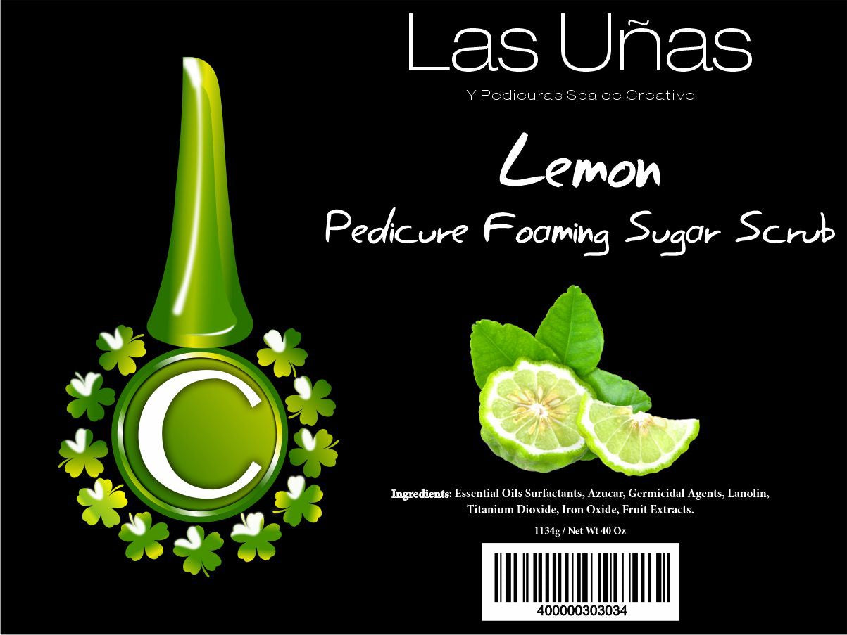 Las Uñas Foaming Sugar Scrub 40 .oz