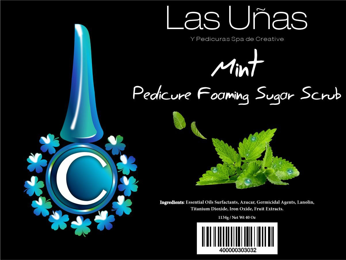 Las Uñas Foaming Sugar Scrub 40 .oz