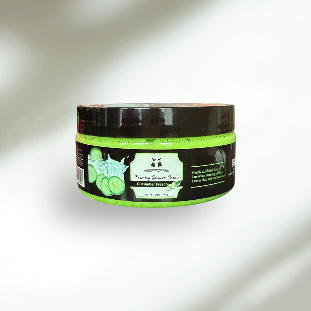 Muggy & Maizzin Foaming shower scrub