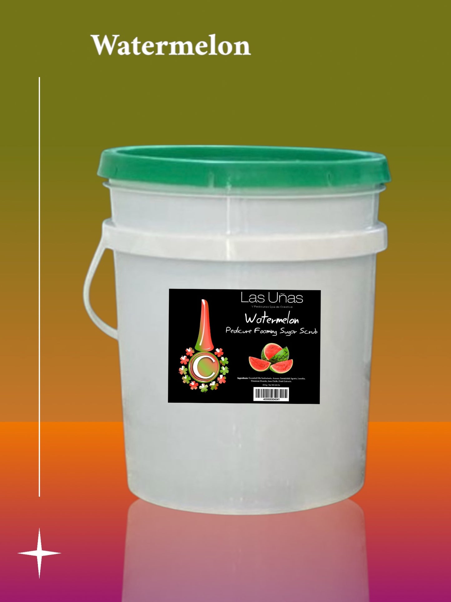 Las Uñas Foaming Sugar Scrub 5 Gallon